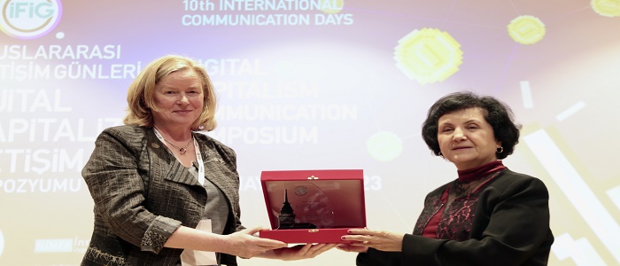 Professor Gillian Doyle at Symposium at Uskudar University in Istanbul in May 2023